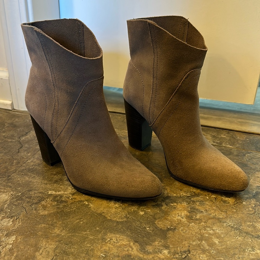 Suede booties